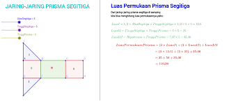 Jaring Jaring Prisma Segitiga Geogebra