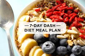 The chart can be printed and be attached to your fridge or hung on the wall in your kitchen as a quick reference or reminder of what foods are low in. 7 Day Dash Diet Meal Plan