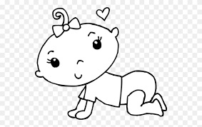 Baby coloring pages are a fun way to celebrate a new baby in your house. Baby Girl Coloring Pages Clipart Baby Girl Stunning Free Transparent Png Clipart Images Free Download