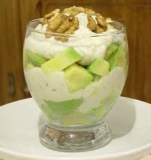 Recette De Verrine D Avocat Au Roquefort Et Aux Noix Recette Recette Recette Verrine Verrine Avocat