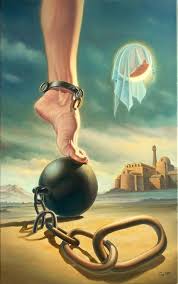 Unchaining 2019 Oil Painting By Gyuri Lohmuller Surrealism Painting Surreal Art Surrealism