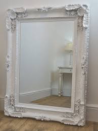 Large Beveled White Ornate French Shabby Chic Wall Mirror 4 X3 Shabby Chic Mirror Wall Mirror Dining Room White Ornate Mirror