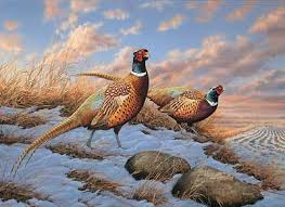 Framed Forgotten Fenceline Artist Proof Wild Wings Hunting Art Wildlife Paintings Animals