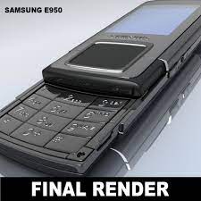 samsung e950 mobile phone 3d model