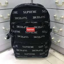 The sweater was released in nine different shades, from brighter choices like peach, bright blue, dark red, and mustard yellow, to more muted gray, navy, black, forest green, and. New Supreme Logo Printing Black Backpack With Big Discount Don T Miss