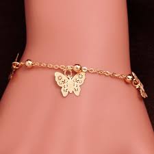 4.7 out of 5 stars 1,327. 2021 New Arrival 18k Gold Filled Anklets Fashion Women Butterfly Design Foot Chain Golden Color Bracelet Party Gift Bangle Jewelry From Yhmlgl 4 02 Dhgate Com