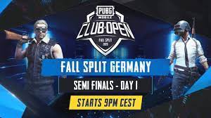 De Pmco Germany Semi Finals Day 1 Fall Split Pubg Mobile Club Open 2020 Youtube