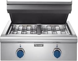 Gas range with griddle, pro gas ranges, professional ranges, stainless steel gas range, thermador appliances. Thermador Pcd24ee 24 Inch Electric Griddle Cooktop With Titanium Non Stick Surface Rust Proof Warming Zones And Dual Grease Capture Trays