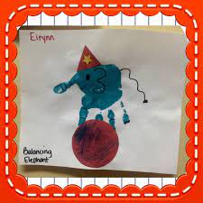 Elephant Hand Print Art For Circus And Animal Themed Curriculum Circus Crafts Preschool Circus Theme Crafts Circus Crafts