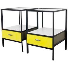 George Nelson Steel Frame Nightstands Vintage Side Table Vintage Table Cool Furniture