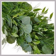 Italian ruscus, butcher's broom, box holly, jew's myrtle. Fresh Wedding Garlands By The Length Free Flower Tutorials Recipes