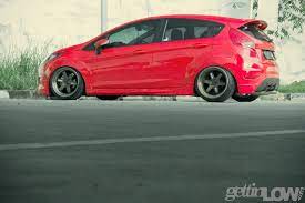 Stanced Red Ford Fiesta By Ericko Pandu Ford
