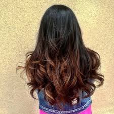 40 Vivid Ideas For Black Ombre Hair Black Hair Ombre Blonde Hair Tips Dip Dye Hair