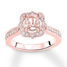 Search bykeyword or web id. Diamond Ring Setting 1 3 Carat Tw Round 14k Rose Gold Jared