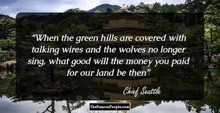 Here are some inspirational quotes. 26 Thought Provoking Quotes By Chief Seattle
