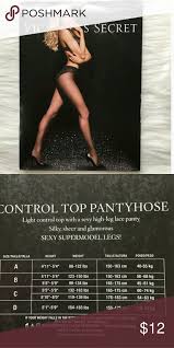 Victorias Secret Panty Hose Control Top Size A Victorias