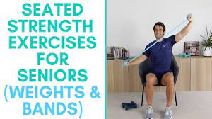 weights and band exercises for seniors chair exercises get stronger at home youtube senior fitness exercise fitness workout for women