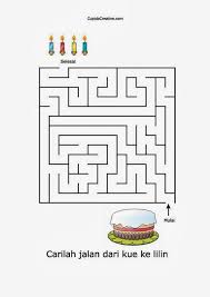 Gambar mewarnai untuk anak, kejayan, yogyakarta, indonesia. Permainan Anak Labirin Kue Ulang Tahun 1 Cupidocreativeblog