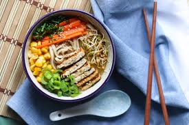 Ramen noodle, sweet corn, spare rib, scallion, egg, and bamboo spicy miso ramen. Ramen Rainbowl Vegan Ramen Recipe Dear Green Diary