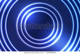 Futuristic Circle Neon Background Glowing Electric Stock Vector Royalty Free 1760069963 Neon Backgrounds Futuristic Background Background