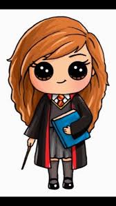 Hermione Granger Cartoon Harry Potter Drawings Cute Harry Potter Kawaii Girl Drawings