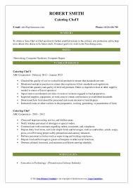 Catering Chef Resume Samples Qwikresume
