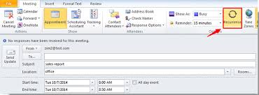 How To Create Recurring Meeting Appointment At Different Times In Outlook