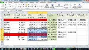 Excel Bedingte Formatierung Mit Funktion Werkzeugliste Youtube