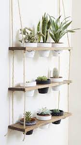 tribeca trio pot shelf hanging shelves planter etsy diy house plants decor floating with chains