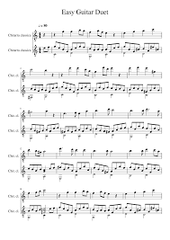 A d a c a. Easy Guitar Duet Sheet Music For Guitar Mixed Duet Musescore Com