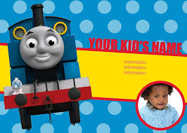 Template Free Thomas The Train Birthday Printables Thomas The Train Personalized Invitations Templates Train Invitation Thomas The Train Personalized Invitations