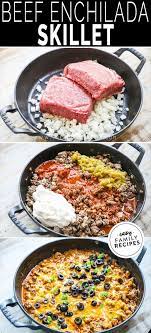 Cheesy Beef Enchilada Skillet Dinner With Ground Beef Beef Dinner Quick Dinner Recipes