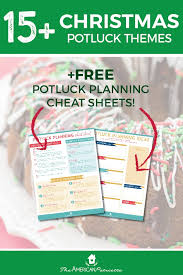 We did not find results for: 15 Fun Christmas Potluck Theme Ideas Free Potluck Printables The American Patriette