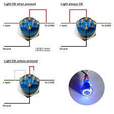 Below is the wiring schematic diagram for connecting a spst toggle switch: Blue Ignition Push Button Switch On Off 6 Pin Mgi Speedware