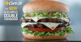 But when it hits our 100% black angus beef, it. New Guacamole Double Cheeseburger Joins 2 99 Burger Selection At Carl S Jr Brand Eating