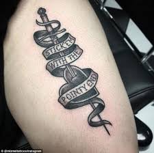 By pairing the sword with the skull, the meaning can be taken as a. Game Of Thrones Fans Are Getting Tattoos Of The Series Daily Mail Online