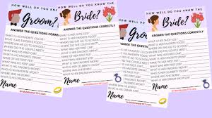 This free mr & mrs quiz is printable or downloadable. Bridal Shower Trivia Questions Bridal Shower 101