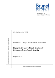 At tabarruk, we follow and teach the investment in / ownership of companies for the longer term. Pdf Does Faith Move Stock Markets Evidence From Saudi Arabia