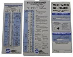 Miller Electric Millermatic Calculator Gas Metal Arc Tig Mig Welding Wire Feed Ebay