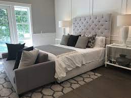 The bedroom, especially the bed itself should be a sanctuary. Love The Couch At The Foot Of The Bed Beautiful Bedroom Designs Remodel Bedroom Bedroom Design