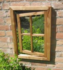 Gartenspiegel Fenster Aus Eiche Gartenspiegel Gartenfenster Garten