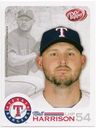 2014 Texas Rangers Dr. Pepper Rangers Matt Harrison Postcard SGA