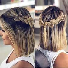 easy cute braid for short hair zopf kurze haare geflochtene frisuren hochsteckfrisur