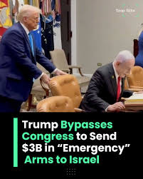 🚨 The Trump administration has bypassed Congress to approve an emergency  $3 billion arms sale to Israel, fast-tracking the transfer of tens of  thousands of bombs. ➤ $2.04 billion for 35,529 MK