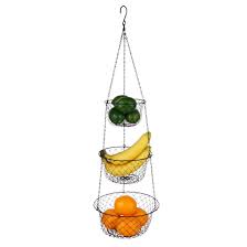 Vintage 3 tier four color metal fishing net style fruit basket hanging wire mesh basket kitchen storage 1980s layers memphis handmadevintagekids 5 out of 5 stars (16) $ 70.05. Tai Ying 3 Tier Wire Hanging Fruit Baskets Vegetable Or Fruit Hanging Basket Kitchen Storage Handmade Basket Black Buy Online In Antigua And Barbuda At Antigua Desertcart Com Productid 38435137