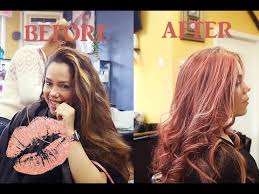 Maybe you would like to learn more about one of these? Dark To Rose Gold Hair Highlights Pink Highlights On Dark Hair Vlog Youtube