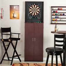 Halex Bristletech Arcade Electronic Dart Board Complete Set Home Bar Essentials Free Standing Cabinets Dart Board Cabinet
