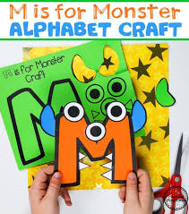 Monsters Theme Preschool Planning Playtime Alphabet Crafts Monster Crafts Letter A Crafts