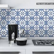 Choosing the same tile for your kitchen and bathroom works well when there are other elements throughout your home that also tie together. 10pcs Set Waterproof 15 15cm Tile Stickers Blue Pattern Self Adhesive Diy Sticker Kitchen Bathroom Tiles Decals Stick Home Decor Wall Stickers Aliexpress