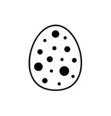 Easter digital stamps instant download. Egg Clipart Black And White Vector Images Over 240